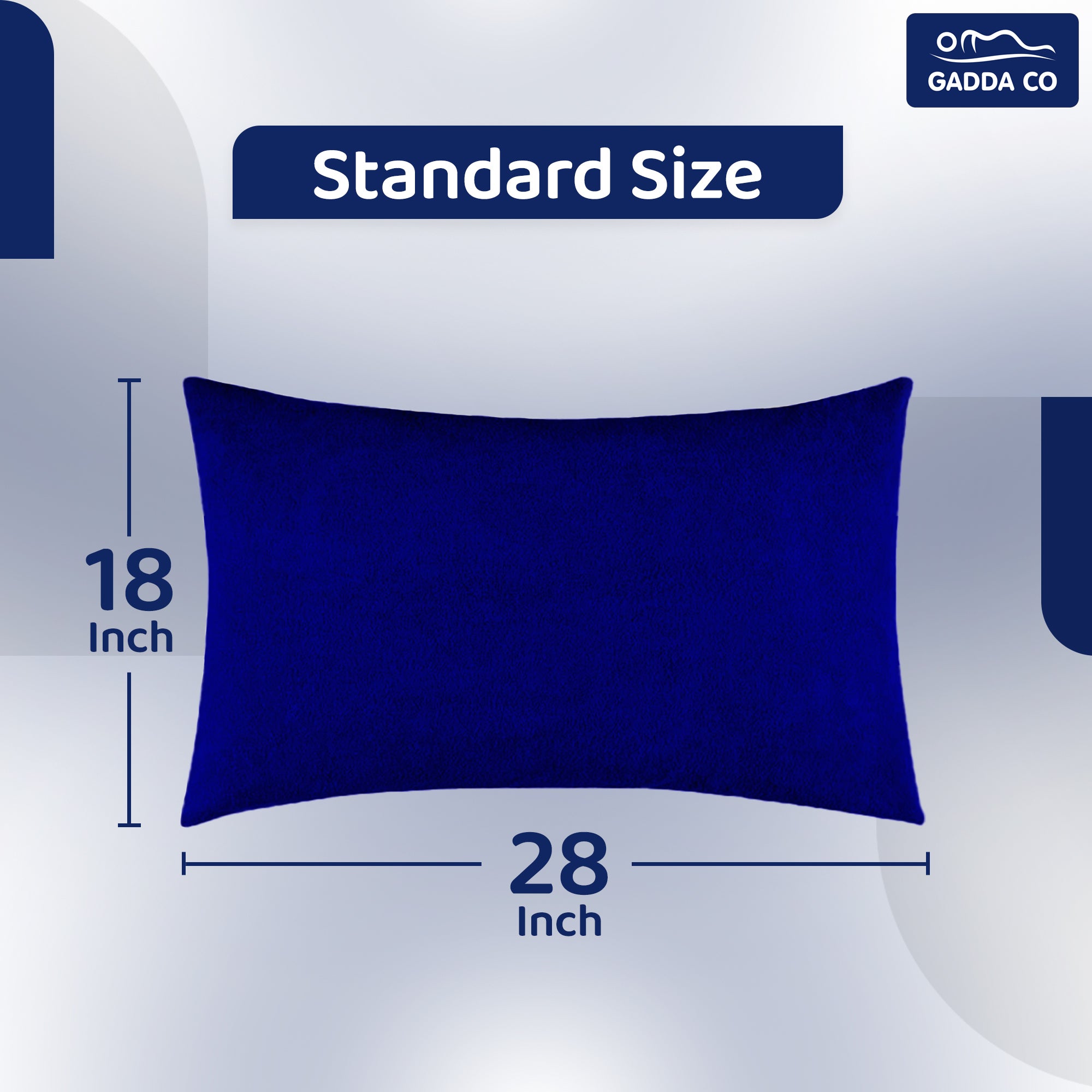 Terry Pillow Protector Cover with Zipper – Royal Blue | GADDA CO