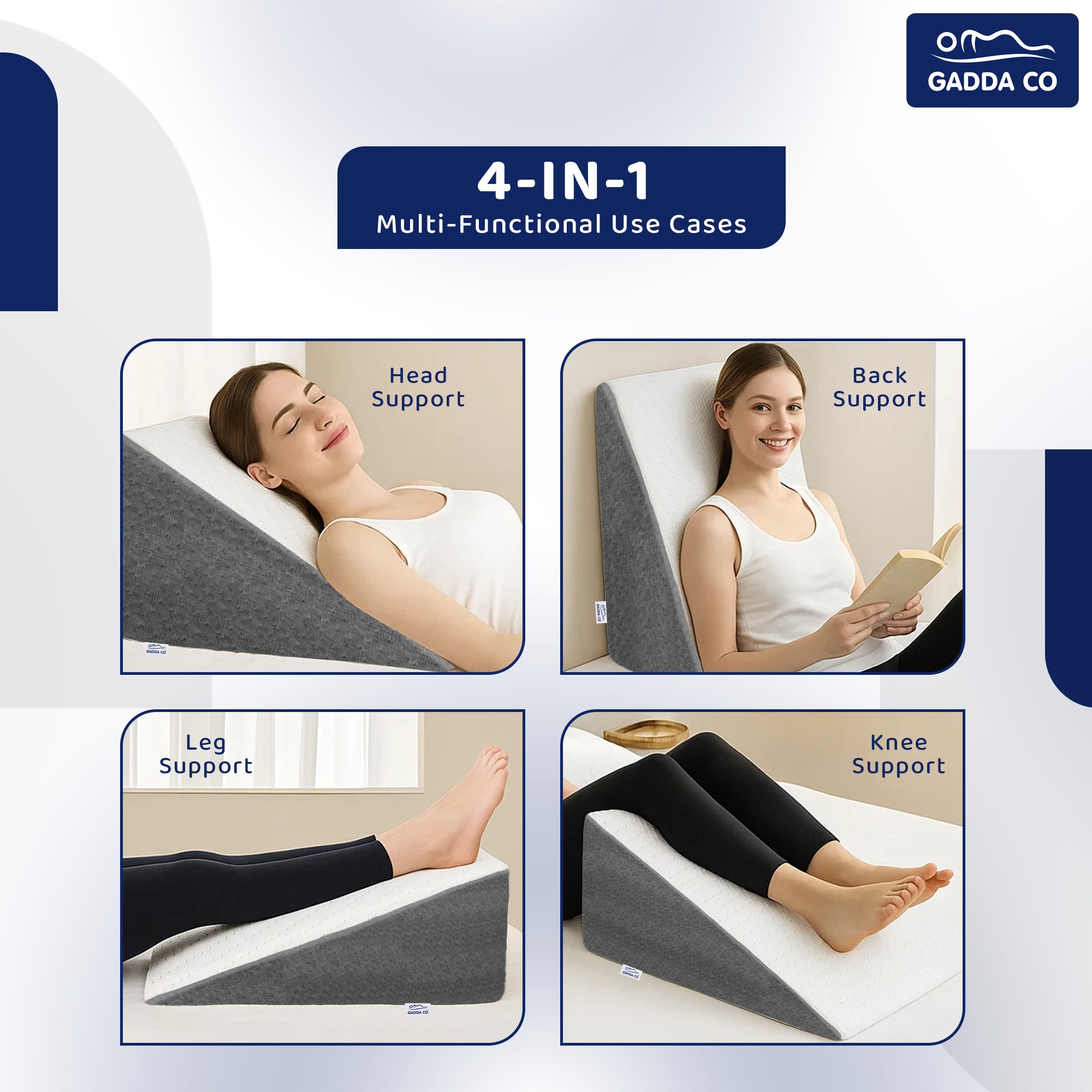 Wedge Pillow for Acid Reflux, GERD & Sleeping | GADDA CO