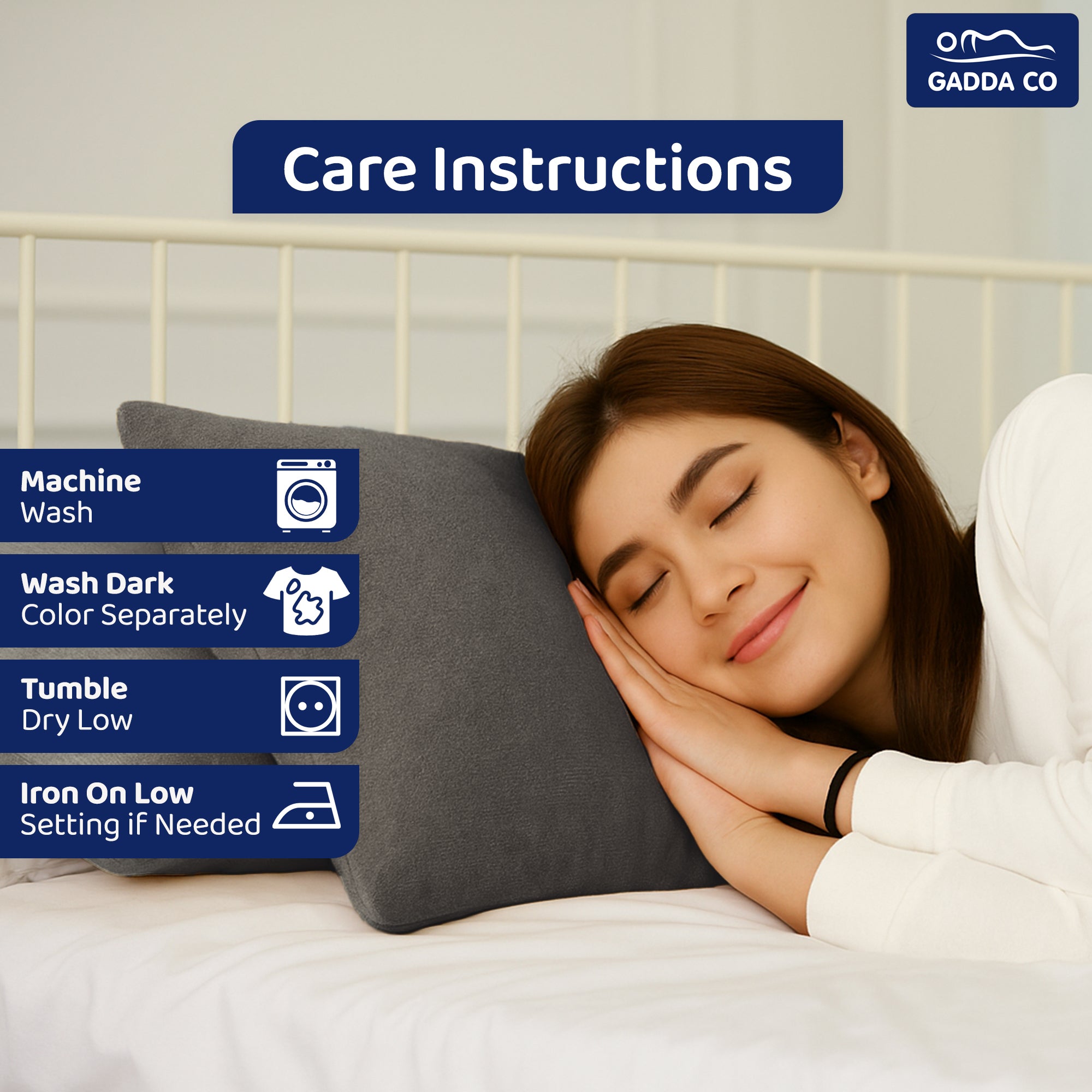 Soft Terry Grey Colour Pillow Protector Cover with Zipper | set of 2