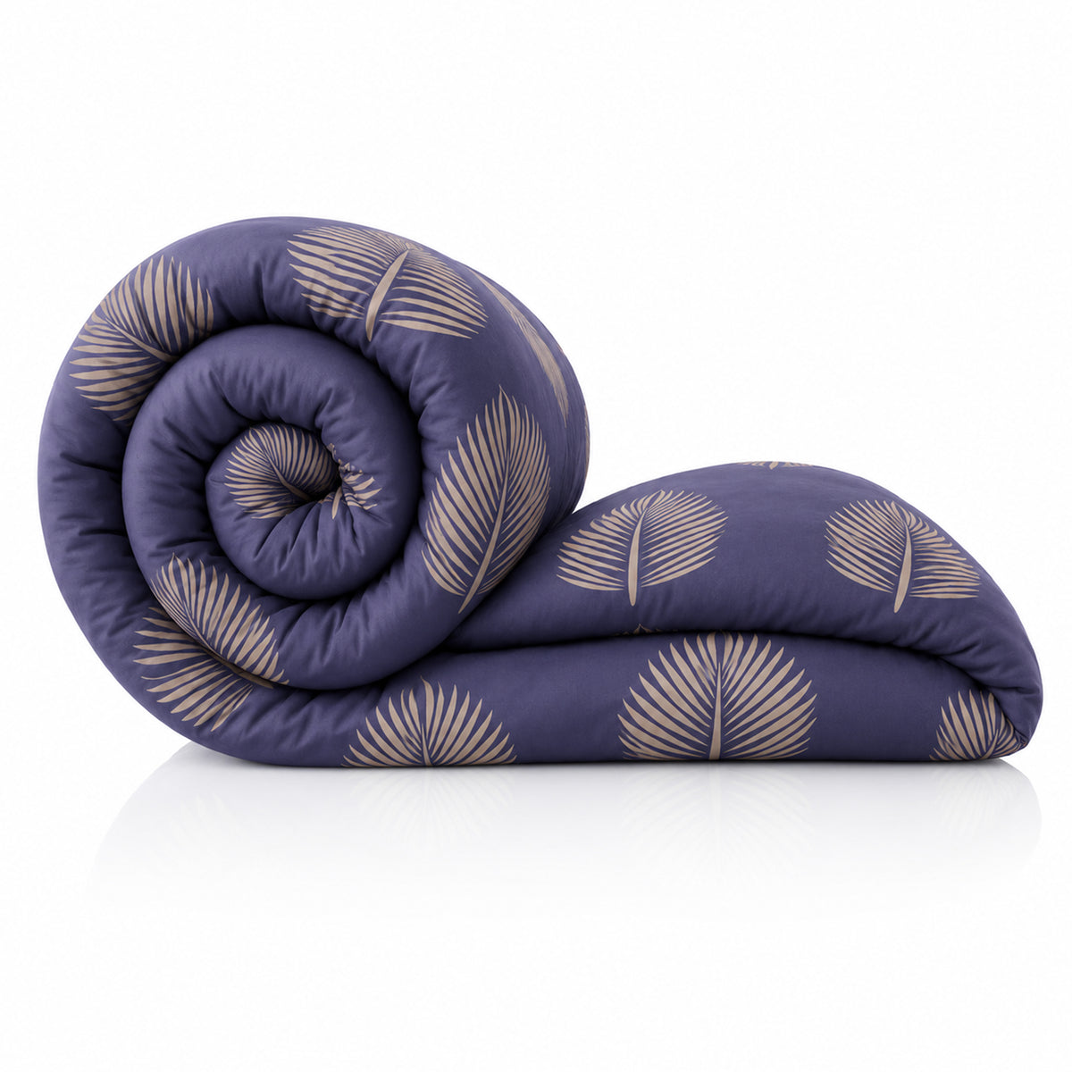 Reversible AC & Winter Glace Cotton Comforter | Premium 220 GSM, 300 TC Ultra Soft Microfiber Comforter/Blanket/Quilt/Duvets for Double & King Bed | All Season | Size - 100 x 90 Inch | Plum