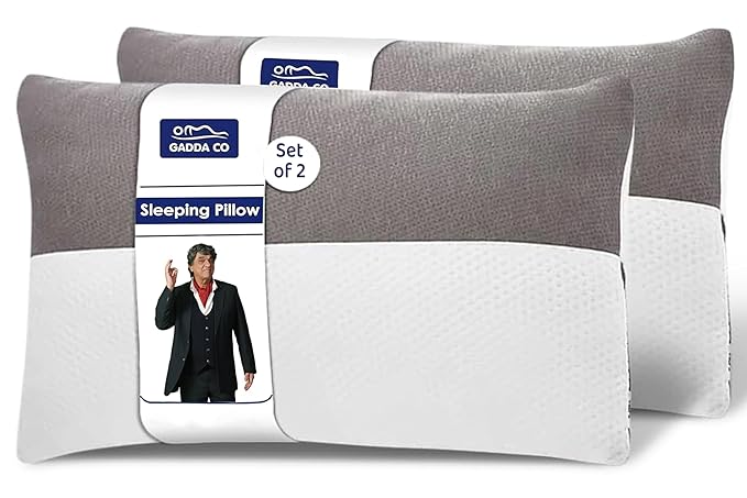 GADDA CO. Ultra-Plush Hollow Fiber Sleeping Pillows (Set of 2)