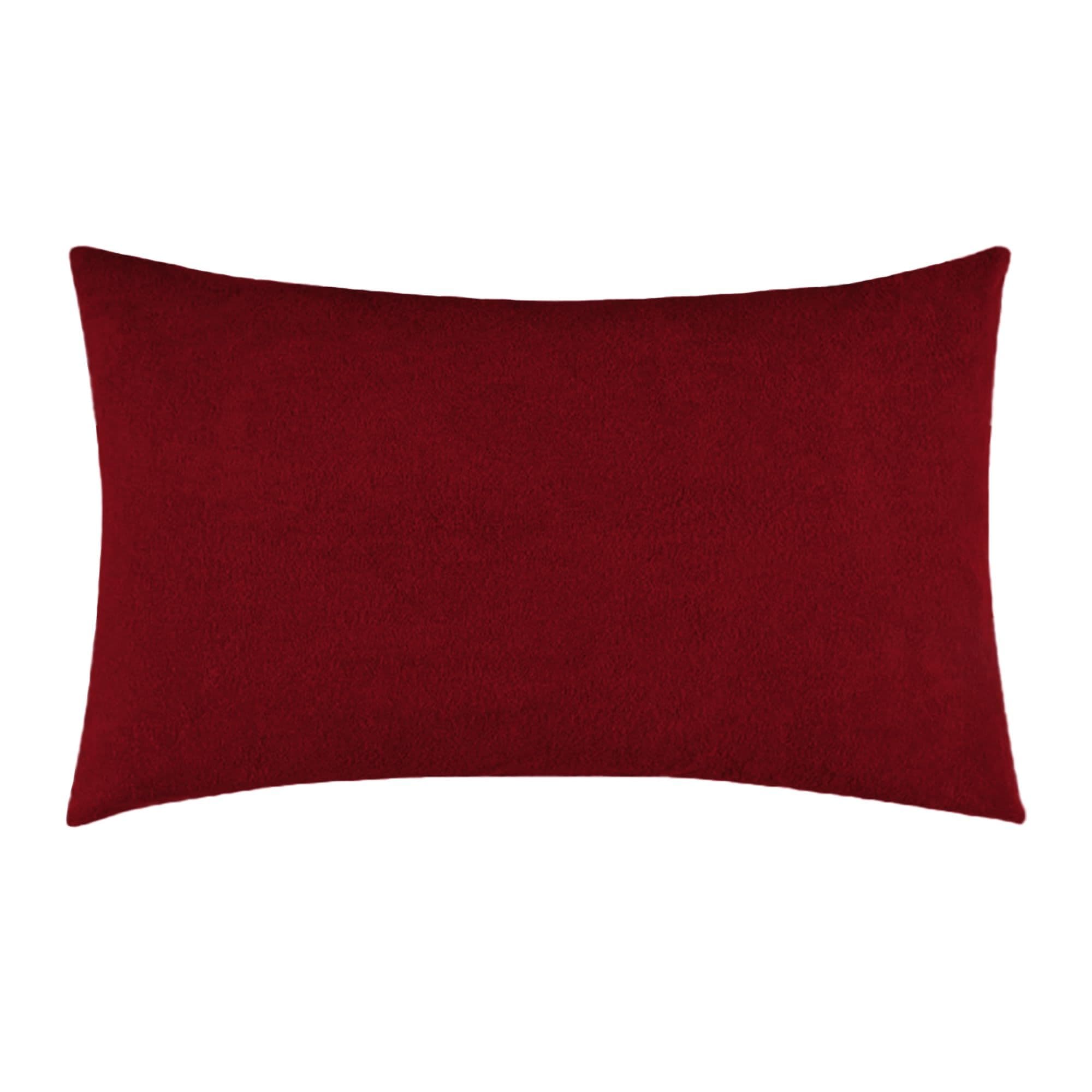 Soft Terry Maroon Colour Pillow Protector Cover with Zipper