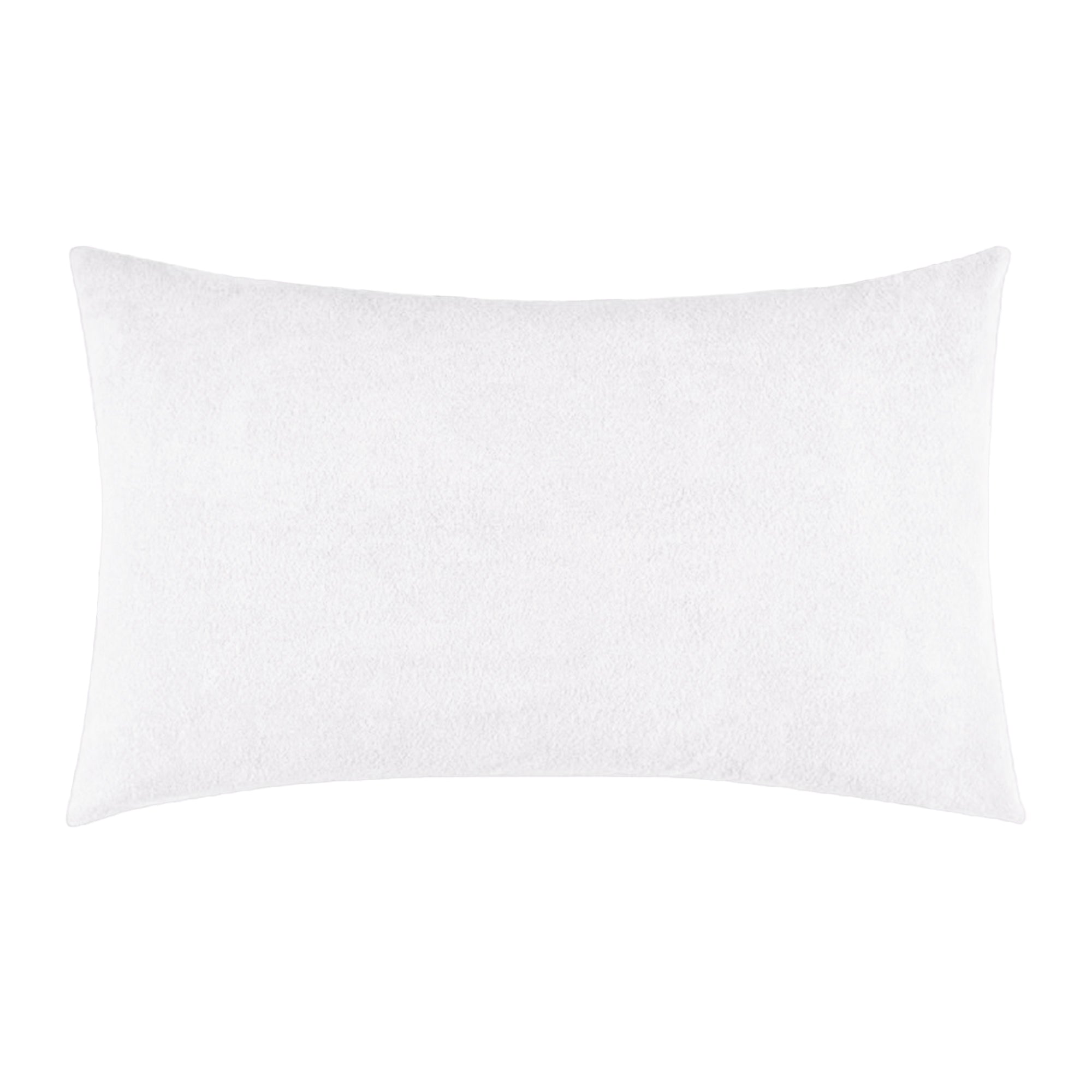 Terry Pillow Protector Cover with Zipper – White | GADDA CO