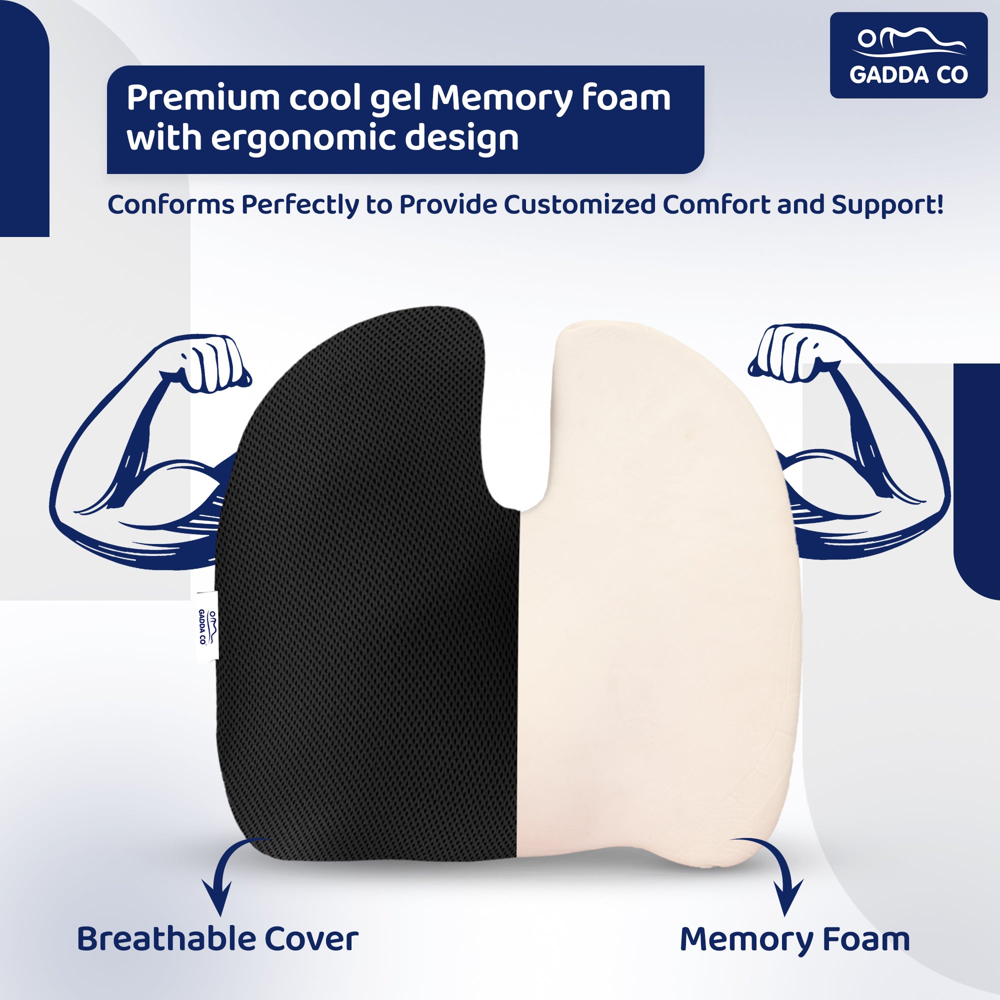 Orthopedic Memory Foam Seat Cushion | GADDA CO