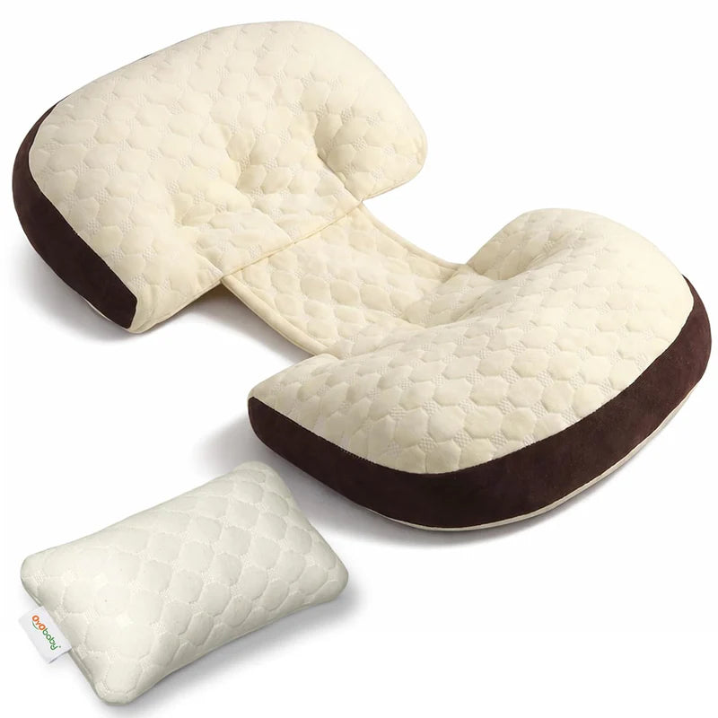 H-Shape Pregnancy Pillow | 30° Back & Belly Support | With Leg Pillow | Gadda Co