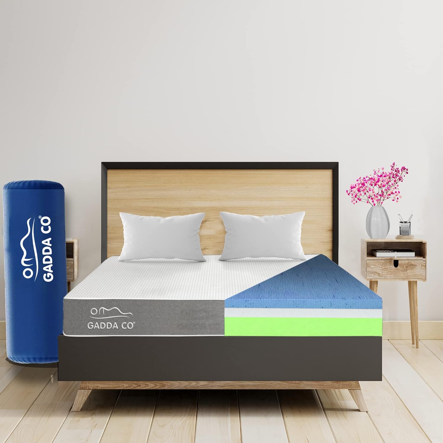 Memory Foam Mattress Twin Bed 72x48x6 Inch | GADDA CO