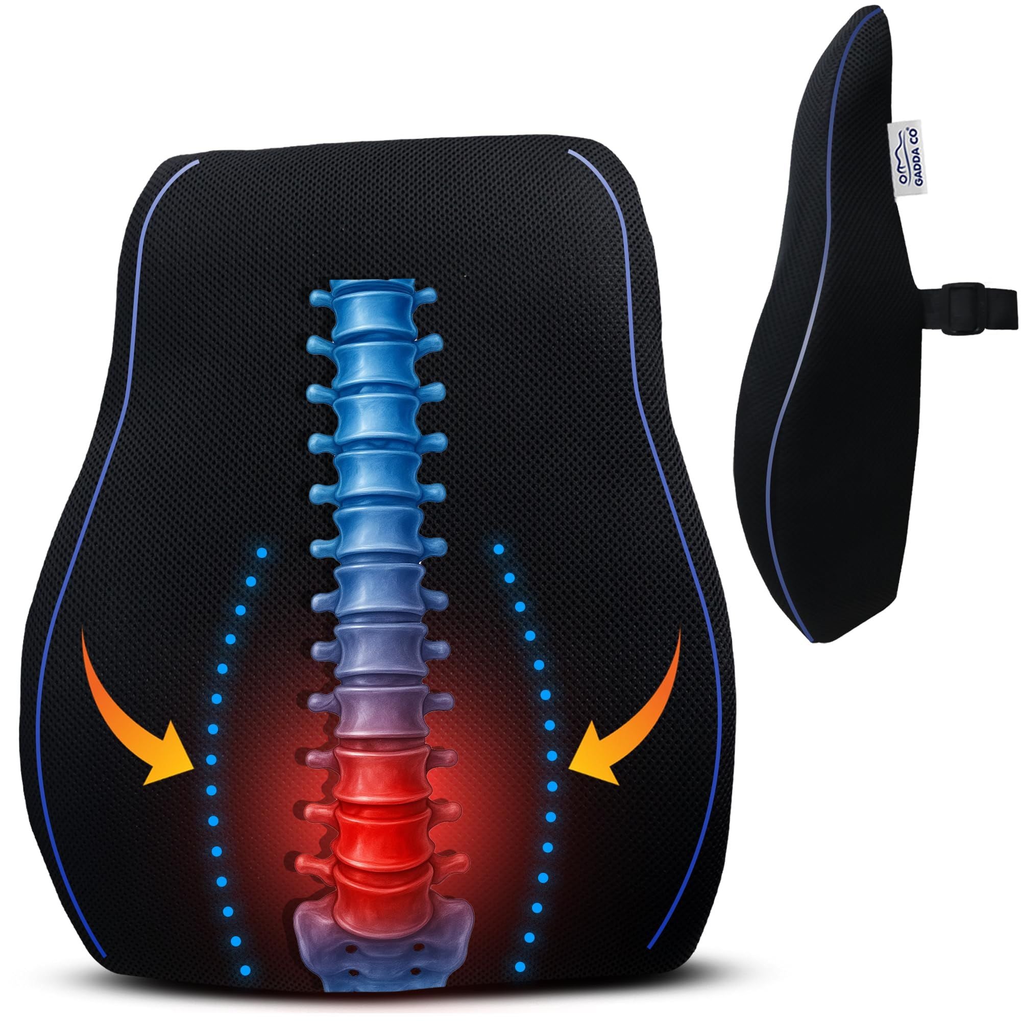 Lumbar Back Support Cushion for Car Seat | GADDA CO