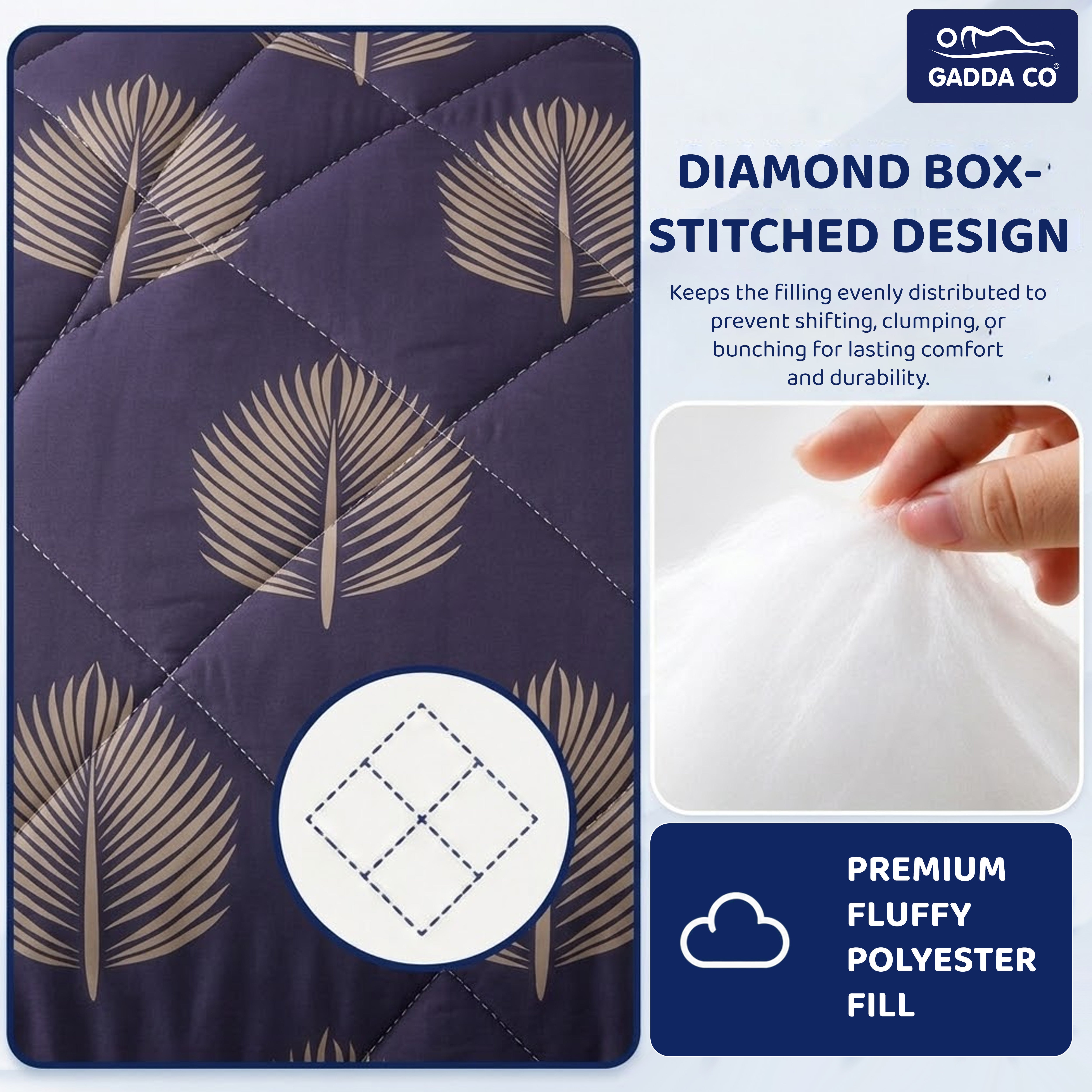 Reversible AC & Winter Glace Cotton Comforter | Premium 220 GSM, 300 TC Ultra Soft Microfiber Comforter/Blanket/Quilt/Duvets for Double & King Bed | All Season | Size - 100 x 90 Inch | Plum