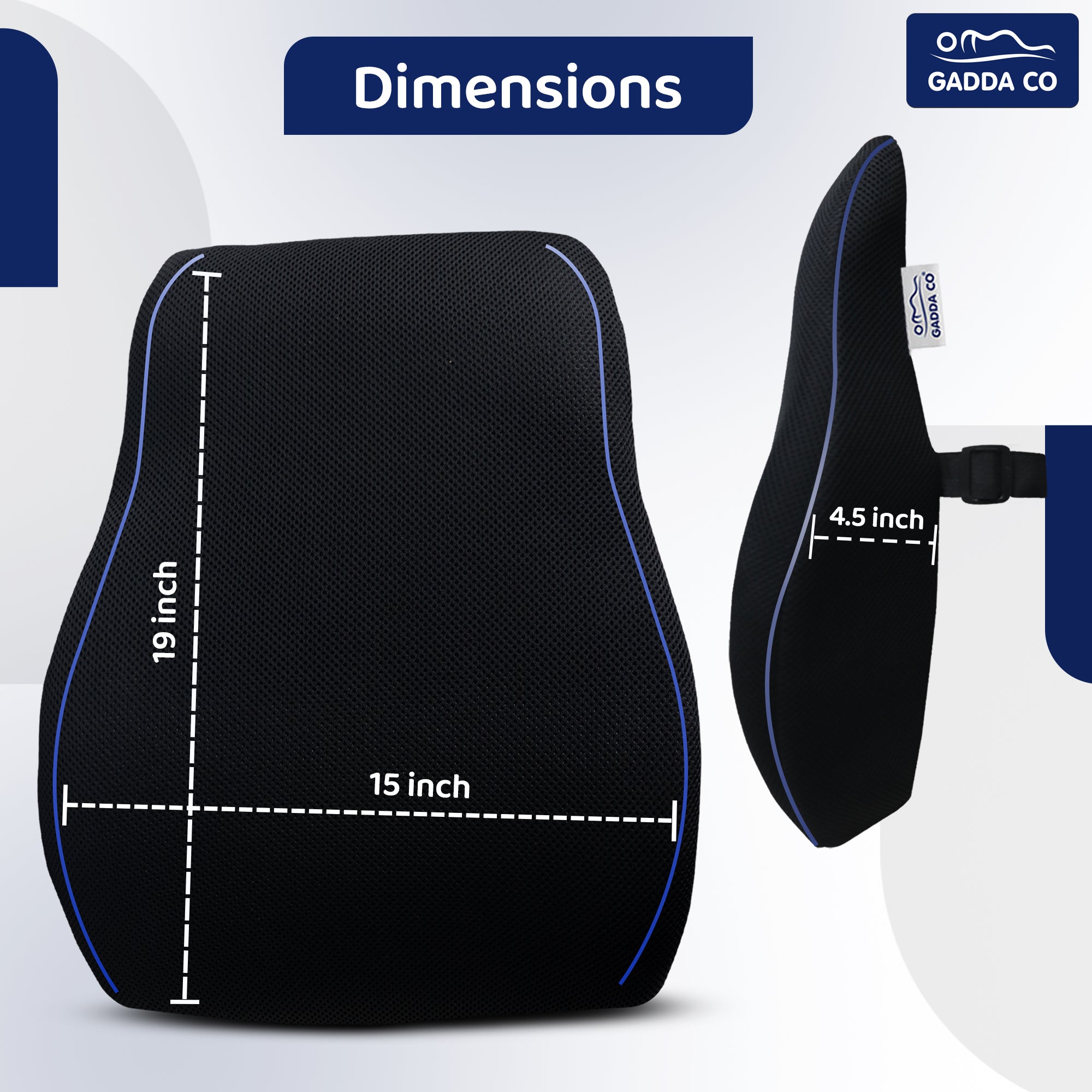 Lumbar Back Support Cushion for Car Seat | GADDA CO