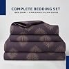 GADDA CO 300 TC Cotton Feel Premium Glace Cotton Flat Printed King Size(270 x 250 cm)with 2 Matching Pillow Covers| Plum