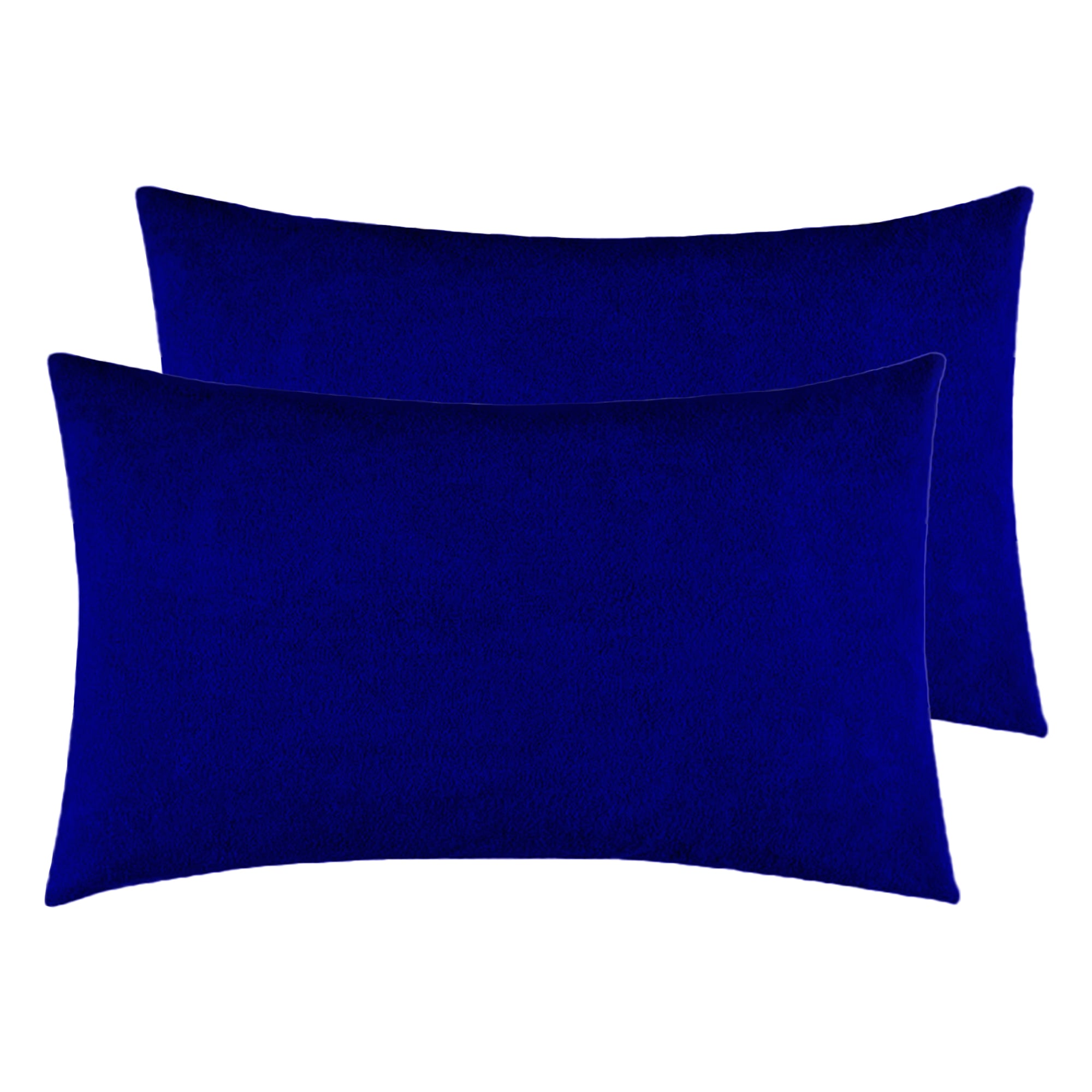 Terry Pillow Protector Cover with Zipper – Royal Blue Set of 2 | GADDA CO