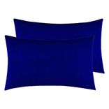 Terry Pillow Protector Cover with Zipper – Royal Blue Set of 2 | GADDA CO