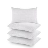 Terry Pillow Protector Cover with Zipper – White Set of 4 | GADDA CO