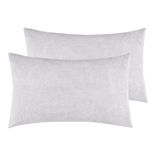 Terry Pillow Protector Cover with Zipper – White Set of 2 | GADDA CO