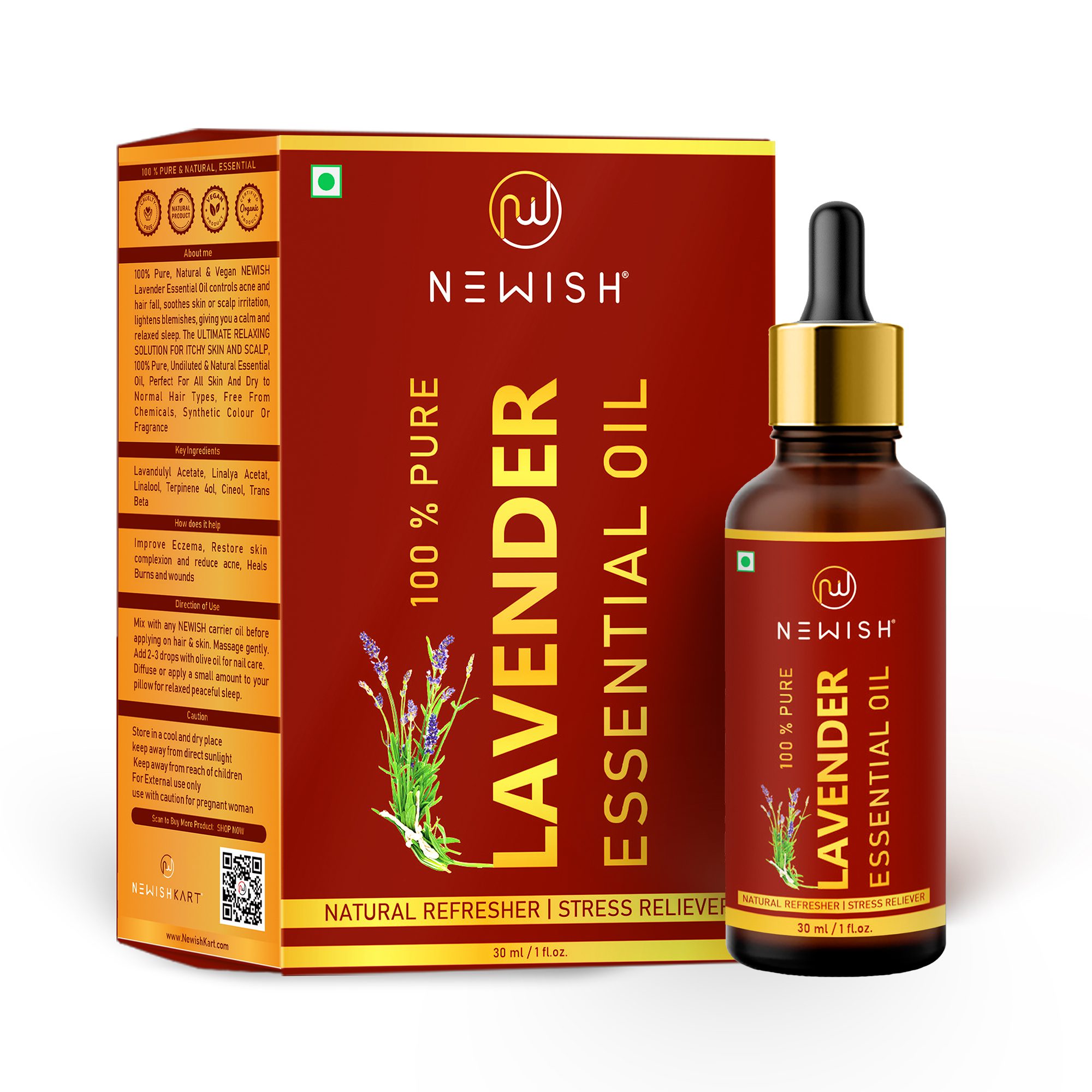 Lavender oil for hair & skin